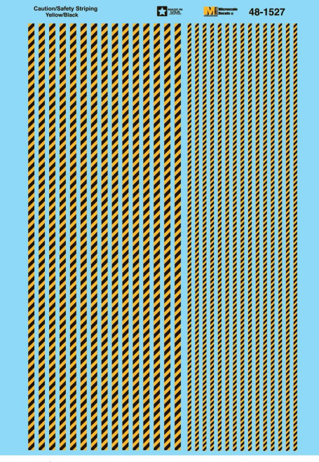 (SO) Microscale O Scale - Caution/Safety Striping Yellow/Black