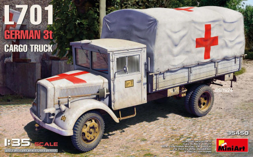 (SO) 1/35 Miniart L701 German 3T Cargo Truck Plastic Model Kit