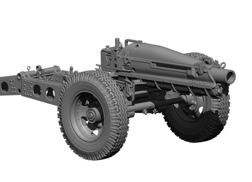 (SO) 1/35 H3 Models WWII US 75mm howitzer 3D Kit