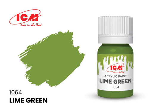 (SO) ICM Acrylic Paint - Lime Green 12ml Bottle