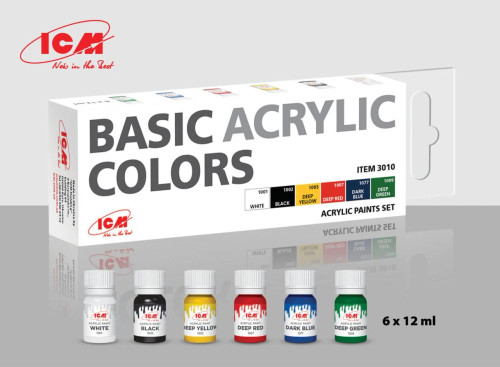 (SO) ICM Models - Acrylic paint set for Basic Colors