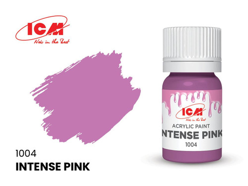 (SO) ICM Acrylic Paint - Intense Pink 12ml Bottle