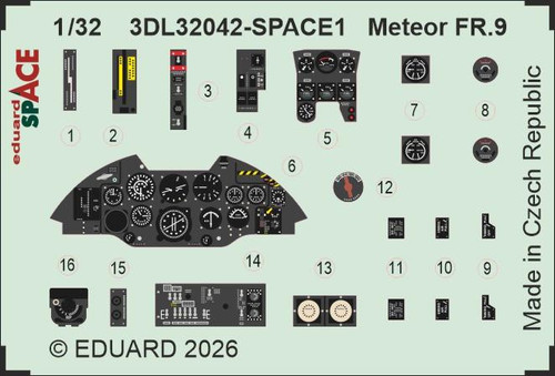 (SO) 1/32 Eduard Meteor FR.9 SPACE SPACE for REVELL
