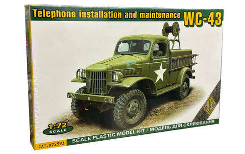 (SO) 1/72 ACE Models WC-43 (T-215) tele.maintenance 1/2 ton truck - Plastic Model Kit