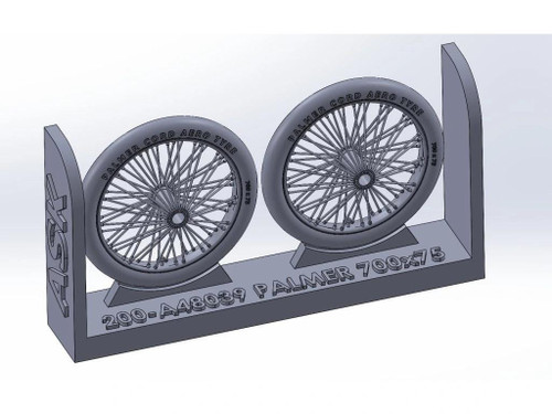 (SO) 1/48 Art Scale Palmer 700 x 85 spoked wheels, UK WWI, for Sopwith Camel, Sopwith Pup, Sopwitch Snipe