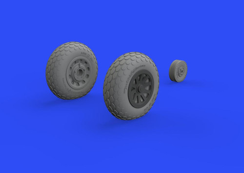 (SO) 1/48 Eduard P-51D Wheels w/Oval Tread for EDU (Resin)