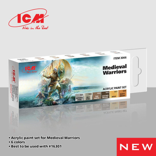 (SO) ICM Models Acrylic Paint Set for Medieval Warriors