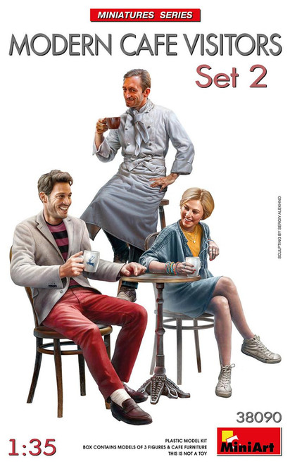 (SO) 1/35 Miniart Modern Cafe Visitors Figure Set #2