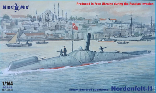 (SO) 1/144 Mikro Mir Nordenfelt-II Abdul Hamid Ottoman Navy Submarine