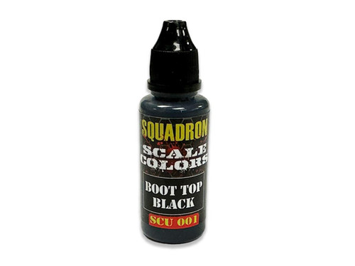 (SO) Squadron Colors Boot Top Black Acrylic Airbrush Paint (15ml Bottle)