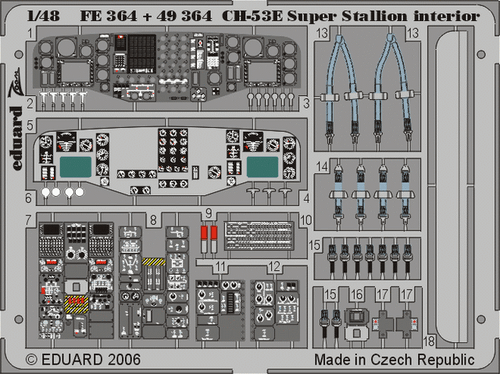 (SO) 1/48 Eduard CH-53E interior for ACADEMY/MRC