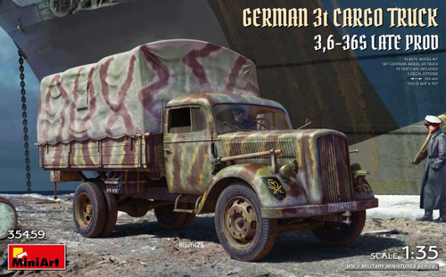 (SO) 1/35 Miniart German 3t Cargo Truck 3,6-36S Late Prod