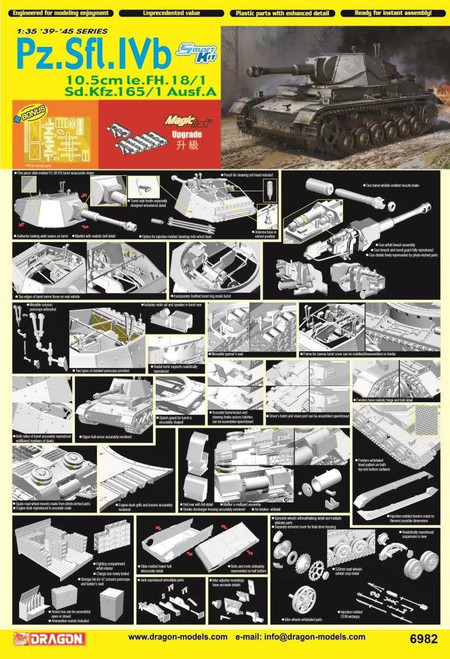 (SO) 1/35 Dragon Pz.Sfl.lVb 10.5cm le.FH.18/1