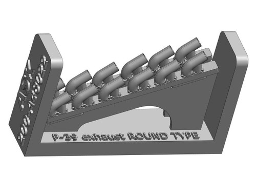 (SO) 1/48 Art Scale P-39O Airacobra - round type exhaust for
