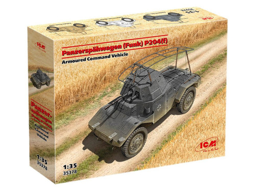 (SO) 1/35 ICM Models Panzerspahwagen (Funk) P204(f) Armored Command Vehicle Plastic Model Kit