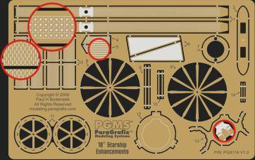 (SO) Paragrafix 1/650 USS Enterprise Exterior Photo-Etch Set for AMT