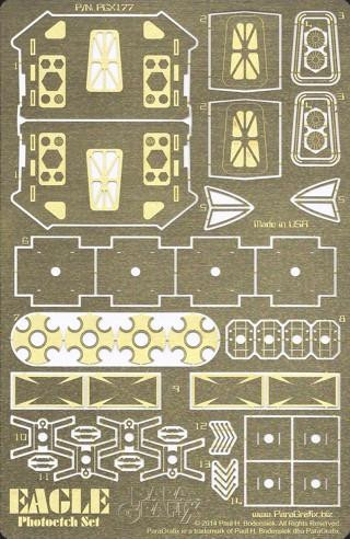 (SO) Paragrafix 1/72 Space 1999 Eagle 1 Transporter Photo Etch Set for MPC