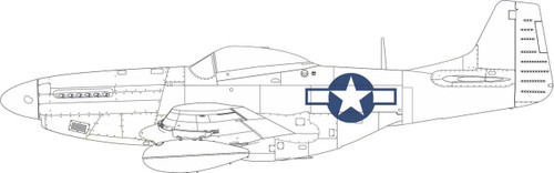 (SO) 1/72 Eduard Paint Mask for EDUARD P-51D US national insignia