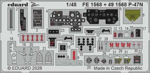 (SO) 1/48 Eduard P-47N Zoom set for MINIART