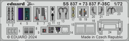(SO) 1/72 Eduard F-35C Zoom set for ITALERI