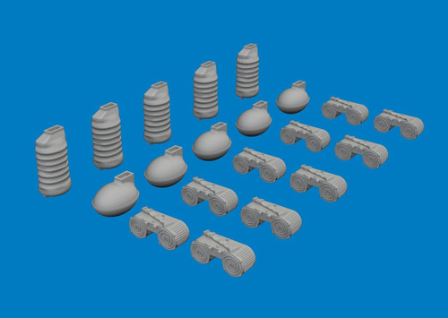 (SO) 1/32 Eduard MG 15 magazines & case catchers PRINT Brassin for