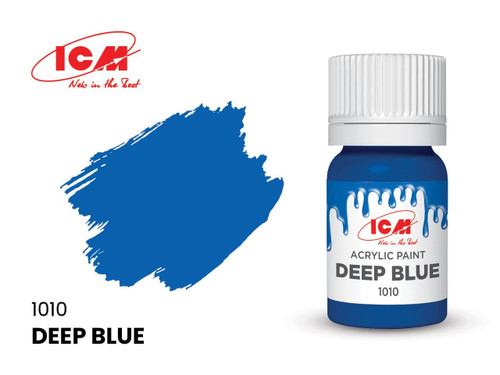 (SO) ICM Acrylic Paint - Deep Blue 12ml Bottle