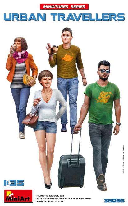 (SO) 1/35 Miniart Urban Travelers Plastic Model Kit