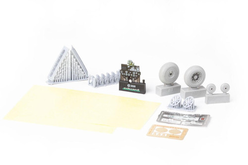 (SO) 1/48 Eduard P-40E w/ rounded exhaust stacks LooKplus Brassin for EDUARD kit
