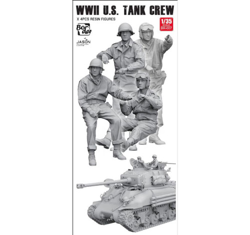 (SO) 1/35 Border Model WW II US Tank Crew Resin Figure Set