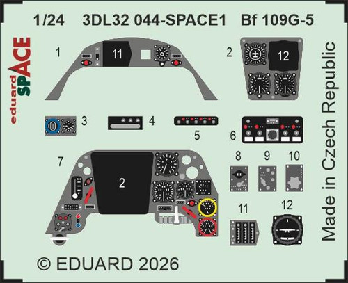(SO) 1/24 Eduard Bf 109G-5 SPACE SPACE for AIRFIX