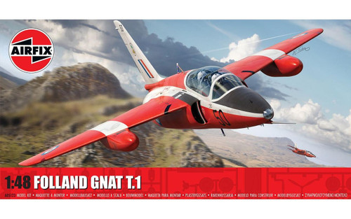 (SO) 1/48 Airfix Folland Gnat T.1 Plastic Model Kit