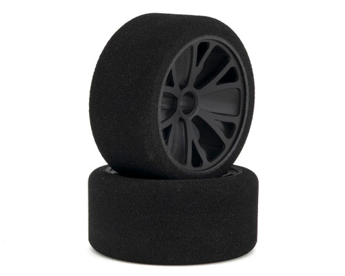 eXcelerate "E" Compound 1/10 Pan Car Front Synthetic Foam Pre-Mounted Tires (2)