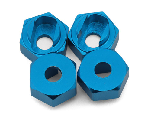 CEN 1/16 Puma Rally 1 Aluminum Wheel Hex Adapters (Blue) (4)
