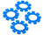 Koswork UFO High-Strength Silicone Tire Glue Bands (Blue) (4) (1/8 & 1/10)