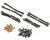 Injora Black Brass High Clearance Chassis Links for 1/18 Redcat Ascent-18 (37g)