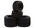 1RC Racing 1/18 Asphalt Sprint Car Tires (Black) (4) (Front & Rear) (Soft)