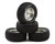 1RC Racing Pre-Mounted 1/18 Modified Hoosier Tires (Chrome) (4) (F/R) (Soft)