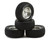 1RC Racing Pre-Mounted 1/18 Modified Hoosier Tires (Chrome) (4) (F/R) (Standard)