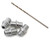 1RC Racing 1/18 Threaded Aluminum Shock Body Set (Silver) (4)
