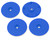 Whitz Racing Products 1/10 Whiplash Wheel Covers (Blue) (4)