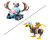 Bandai Chopper Robot 1 & 2 "One Piece" Action Figure Model Kit (Tank/Wing)