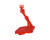 Bandai Action Base 2 Display Stand (Red) For Gundam Model Kits