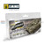 AMM7301 AMMO by Mig Dio Drybrush Paint Set Green Colors