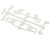 (SO) Team Associated RC10 Model 24 Suspension Arms & Mounts Set (White) (Front/Rear)