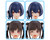 (SO) Bandai 30MS Option Hair Style & Face Accessory Set (Chiyoko Sonoda/Rinze Morino)