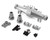 (SO) Treal Hobby Losi LMT 2.0 7075 Aluminum Rear Axle Housing Set (Silver)