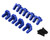 (SO) Treal Hobby Losi LMT 2.0 7075 Aluminum Upper Shock Mounts Set (Blue)