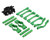 (SO) Treal Hobby Losi LMT 2.0 7075 Aluminum Crossbar Chassis Brace Set (Green)