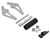 (SO) Treal Hobby Losi LMT 2.0 7075 Aluminum Adjustable Rear Wheelie Bar (Silver)