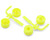 (SO) Team Associated RC28R Wheel Set (Yellow)